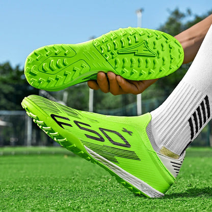 Chaussures de football pour hommes, crampons de football pour terrain en gazon, chaussures de sport pour entraînement, crampons de football antidérapants, crampons de football.