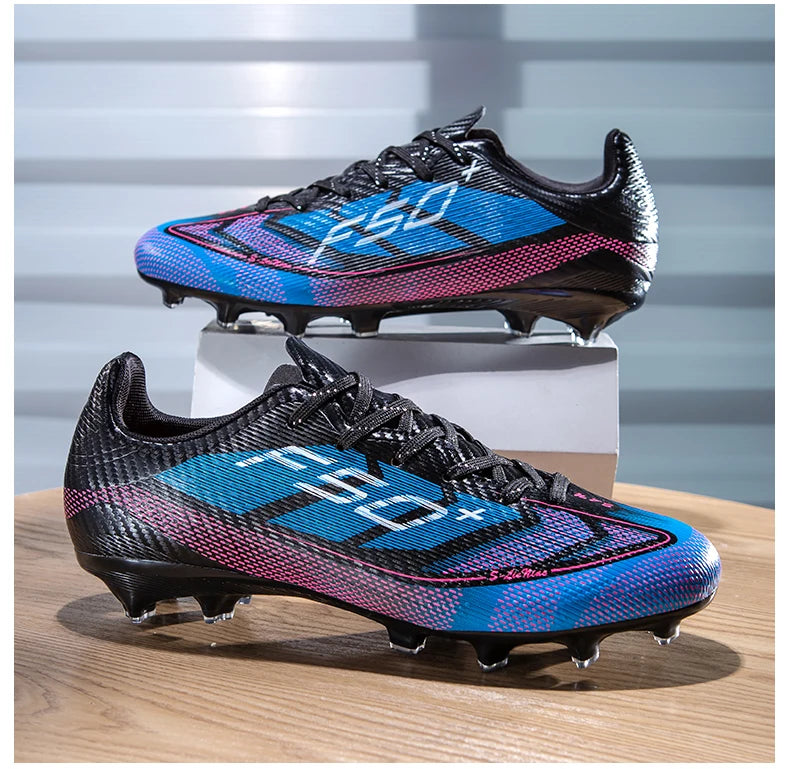 Chaussures de football pour hommes, crampons d'entraînement rapides pour terrain extérieur, chaussures de football à crampons pour terrain synthétique, baskets basses originales unisexes