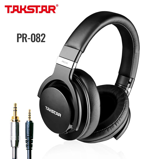 Takstar PRO82 Professional Monitor Headphones – HiFi Stereo Wired Studio Headset for Recording, Gaming & Bass Adjustable Precision Sound