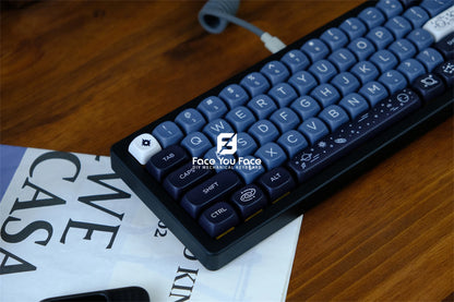 Galaxy Theme Key Cap 129 Keys GMK MOA Profile DYE-SUB PBT Keycap with 1.75U 2U Shift for MX Switch Mechanical Keyboard