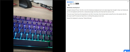 MCHOSE G75 Pro Wireless Mechanical Keyboard 75% Layout Gasket Mounted 5 Layers Dampening RGB Backlit Tri-Mode Hot Swappable