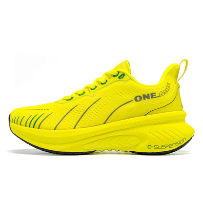 ONEMIX Nouvelles chaussures de course à amorti pour hommes, adaptées aux coureurs intensifs, à lacets, sportives, pour femmes, antidérapantes, d'extérieur, athlétiques, baskets pour hommes