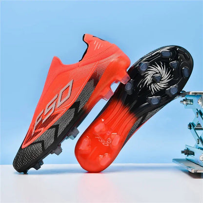 Nouvelles chaussures de football pour hommes, chaussures de sport à cheville haute, respirantes, pour futsal, antidérapantes, ultra-légères, chaussures de football de haute qualité pour matchs en extérieur.