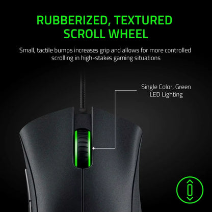 Originálna káblová herná myš Razer s optickým senzorom 6400 DPI pre notebook, optická myš s rýchlou odozvou