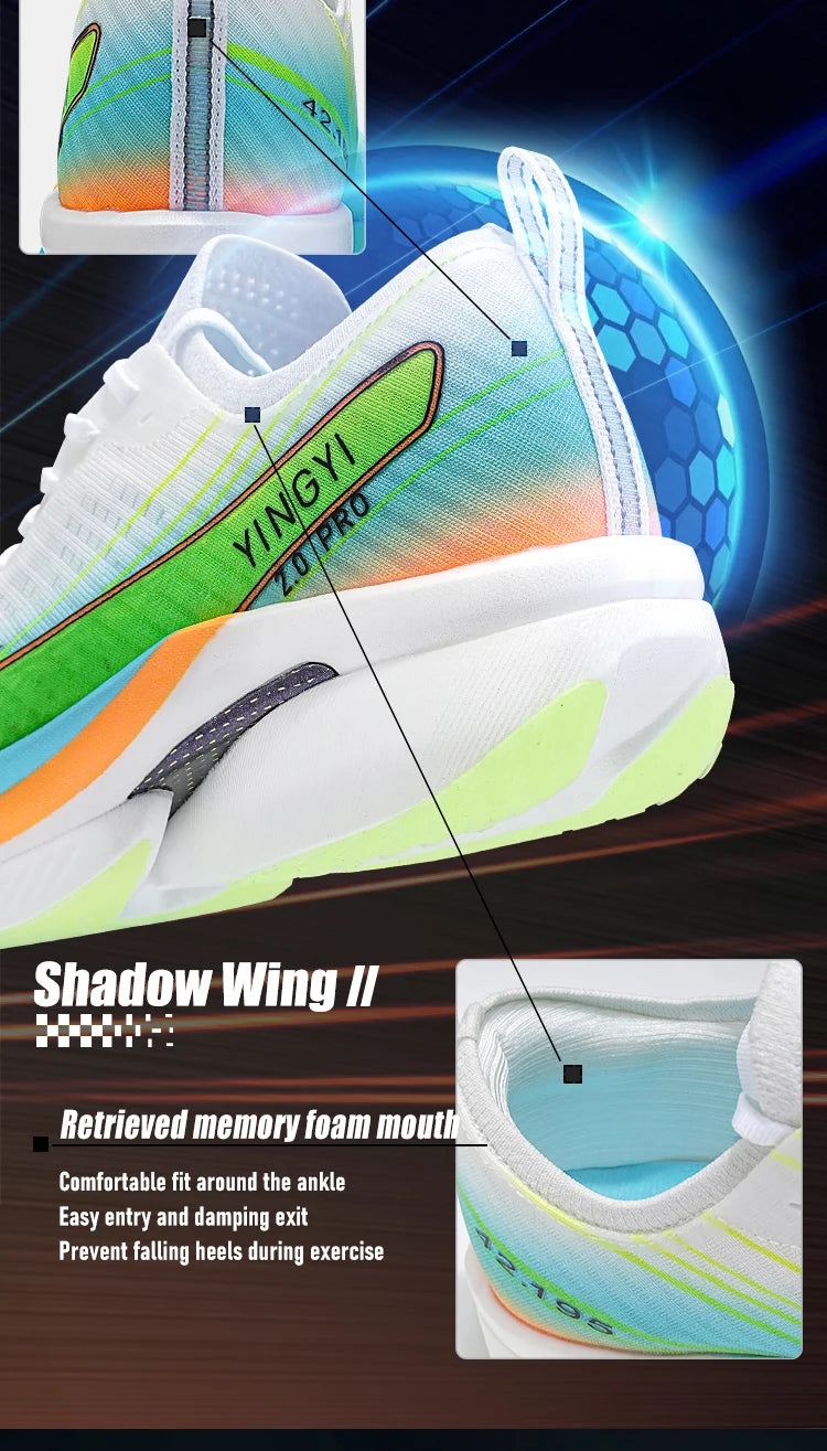 2025 IRUNSVAN SHADOW WING 2.0 PRO Marathon Air Cushion Sports Running Shoes Carbon Plate Trail Running Shoes Lightweight Sneaker