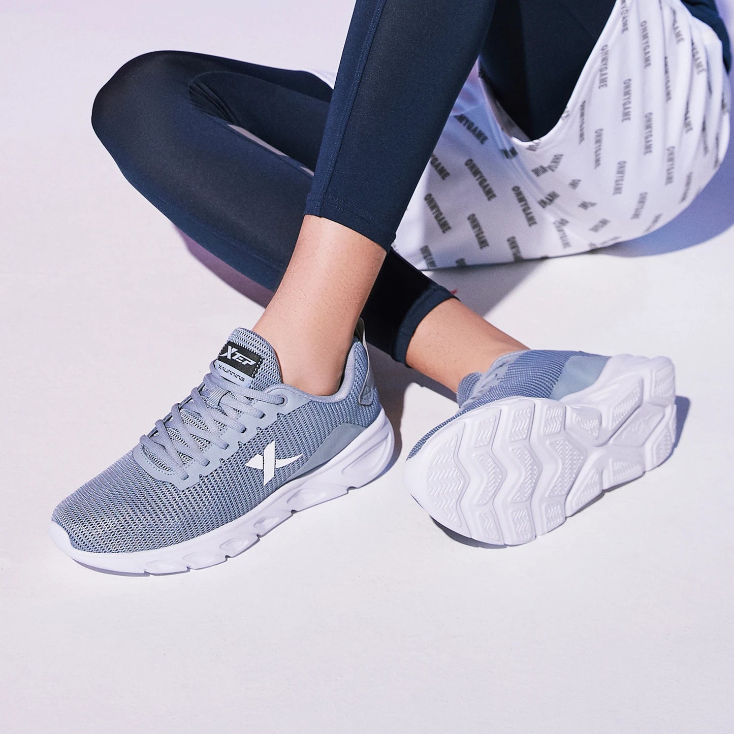 Xtep Running Shoes For Men 2025 Spring Sweat-Absorbing Sports Shoes Wear-Resistant Stability Sporty Sports Sneakers 880119115131
