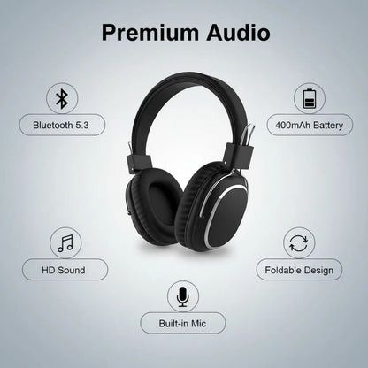 SODO SD-1004 Wireless Headphones Foldable Bluetooth 5.3 HIFI Stereo Headset 40mm Driver Over Ear Headphone with Mic Support TF