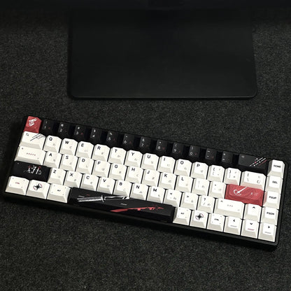 Cherry Personalized Japanese Engraved Keychain PBT 83/126 Key for MX Switch Wooting60 Mechanical Keyboard