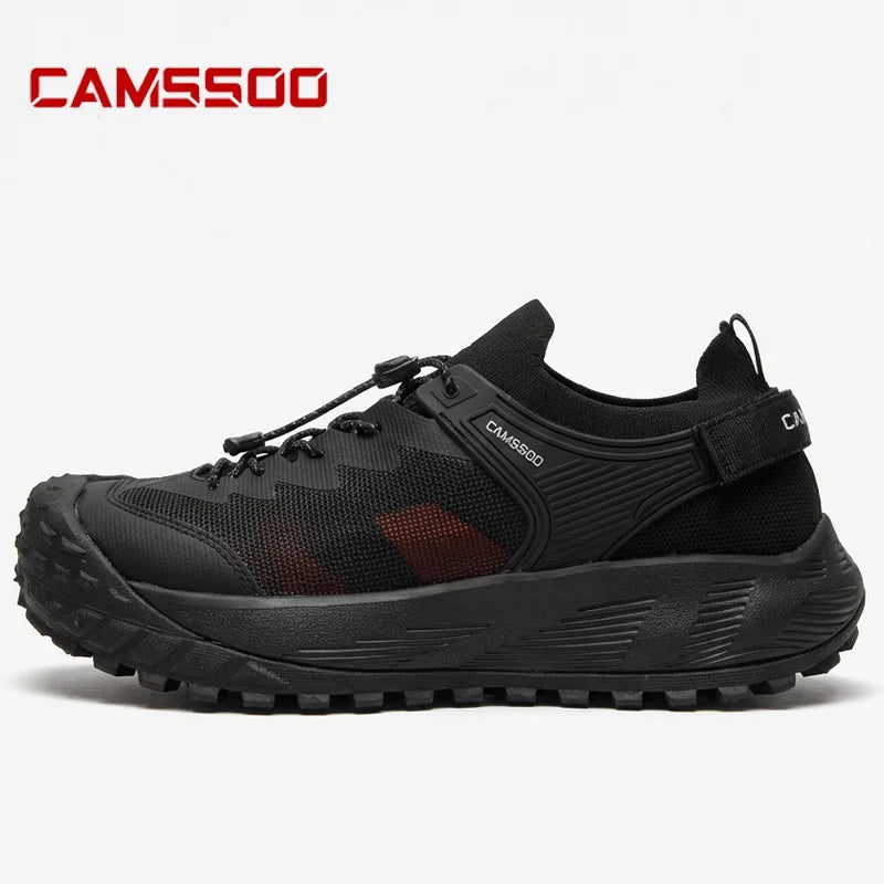 CAMSSOO vandresko til mænd, åndbare sommersko med skridsikker sål, løbesko til rejser, outdoor-sport, stødabsorberende casual støvler og off-road sko