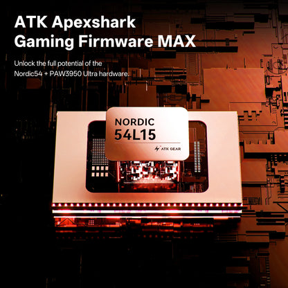 ATK Blazing Sky Z1 V2 Ultimate Ασύρματο Ποντίκι PAW3950 Ultra Dual 8K Gaming Ποντίκι Εργονομικό, Ιδανικό για Μεσαίο έως Μεγάλο Χέρι