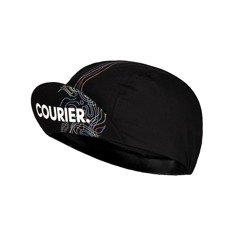 Black Cycling Cap Outdoor Sports Hat Team Bike Caps Breathable Summer Sun Protection
