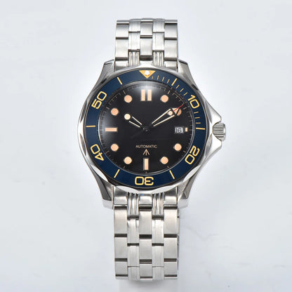 Men's Automatic Mechanical Watch 41mm Stainless Steel Waterproof Case Ceramic Bezel Men's Fashion Business Watch