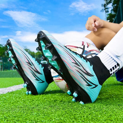 Nouvelles chaussures de football pour hommes, chaussures d'entraînement professionnelles, baskets de match, chaussures de football ultralégères, chaussures de sport pour l'extérieur, antidérapantes, unisexes