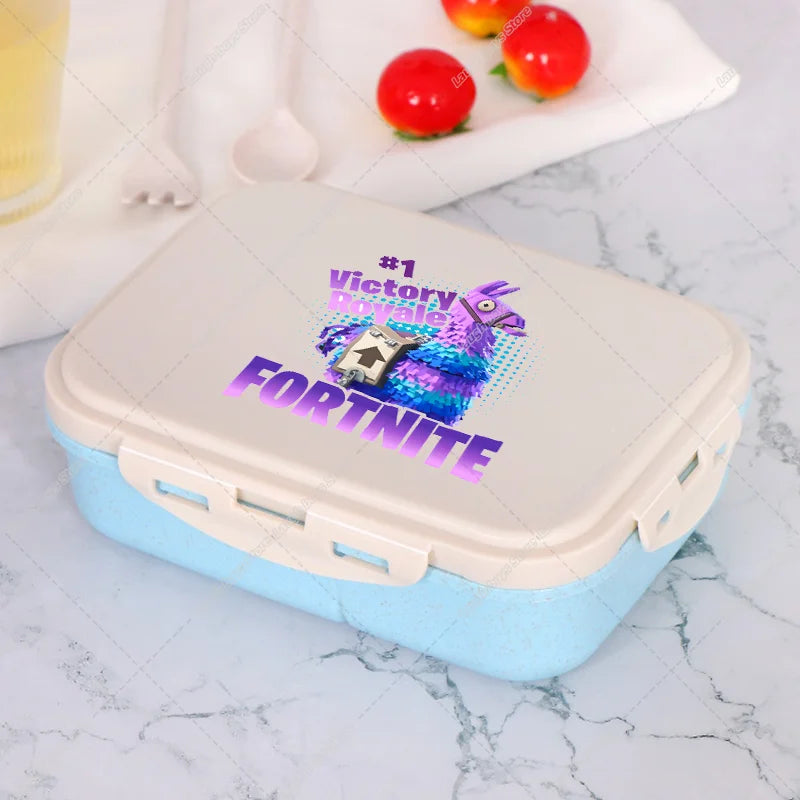 Fortnites Bento Lunch Box Anime Fortress Night Food Storage Containers Kids School Picnic Lunchbox Office Dinner Case Gift 2025