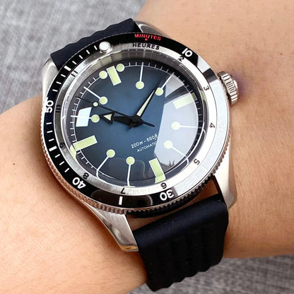 Tandorio Red Blue 40mm PT5000 Japan NH35A Mechanical Automatic Dive Men Watch 20ATM Waterproof Domed Sapphire Screw Crown Reloj