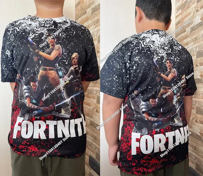 Autumn New Sweatshirt T-shirt  Fortnite 3D Digital Printing Loose Comfortable Hooded Pullover
