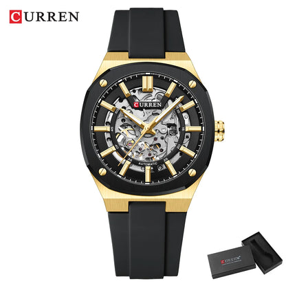 2025 CURREN New Men Mechanical Watch Luxury Sapphire Glass Automatic Watch 41MM Stainless Steel Watch for Men