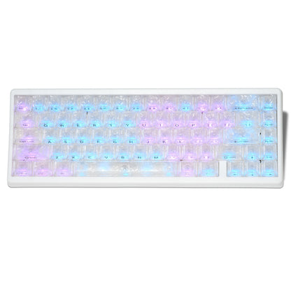 XVX M67 JadeStone Mechanical Keyboard 65% Tri-Mode Wireless Keyboard, Hot Swappable RGB Mechanical Keyboard with IMD Keycaps, Gasket Mount Gaming Keyboard