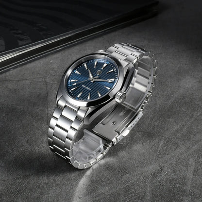 Hodinky Watchdives WD0006, stroj VH31 s plynulým chodem sekundové ručky, vypouklé safírové sklo, luminiscenční povlak BGW9, vodotěsnost 10 barů, 38 mm, vintage styl