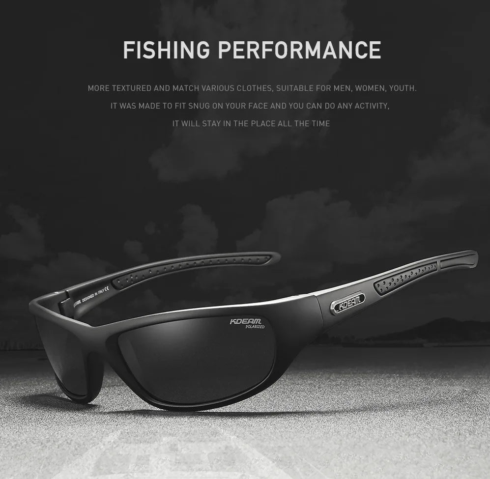 KDEAM Polarized Men's Sunglasses New Goggles Colorful Driving Glasses TR90 Hiking Camping Fishing Outdoor Cycling Gafas De Sol