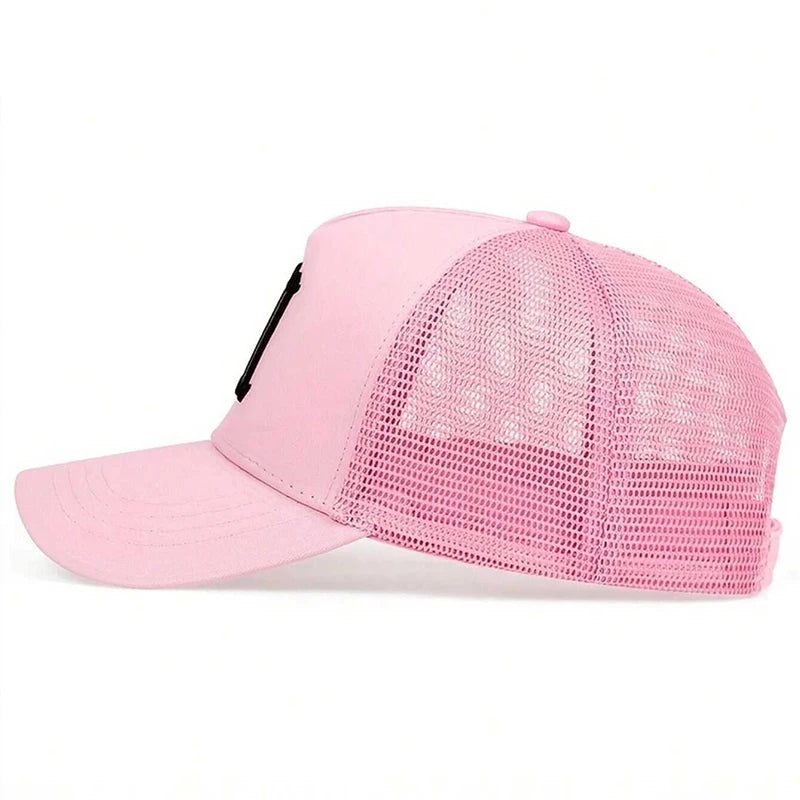 Unisex M Letter Embroidery Baseball Net Caps Hip Hop Cap Spring Summer Outdoor Adjustable Casual Hats Sunscreen Hat