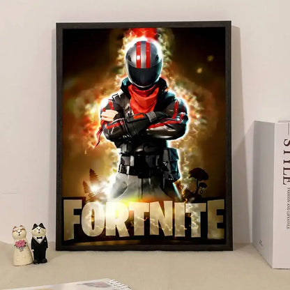 Game F-Fortnite Poster Surprise Home Decoration Picture Wall Art for Study Living Room Decor