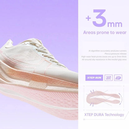 Xtep 2000km 5.0 Running Shoes Women Resistant Durable Combat Wear Resistant Lightweight Sneakers New Arrival 874118110024