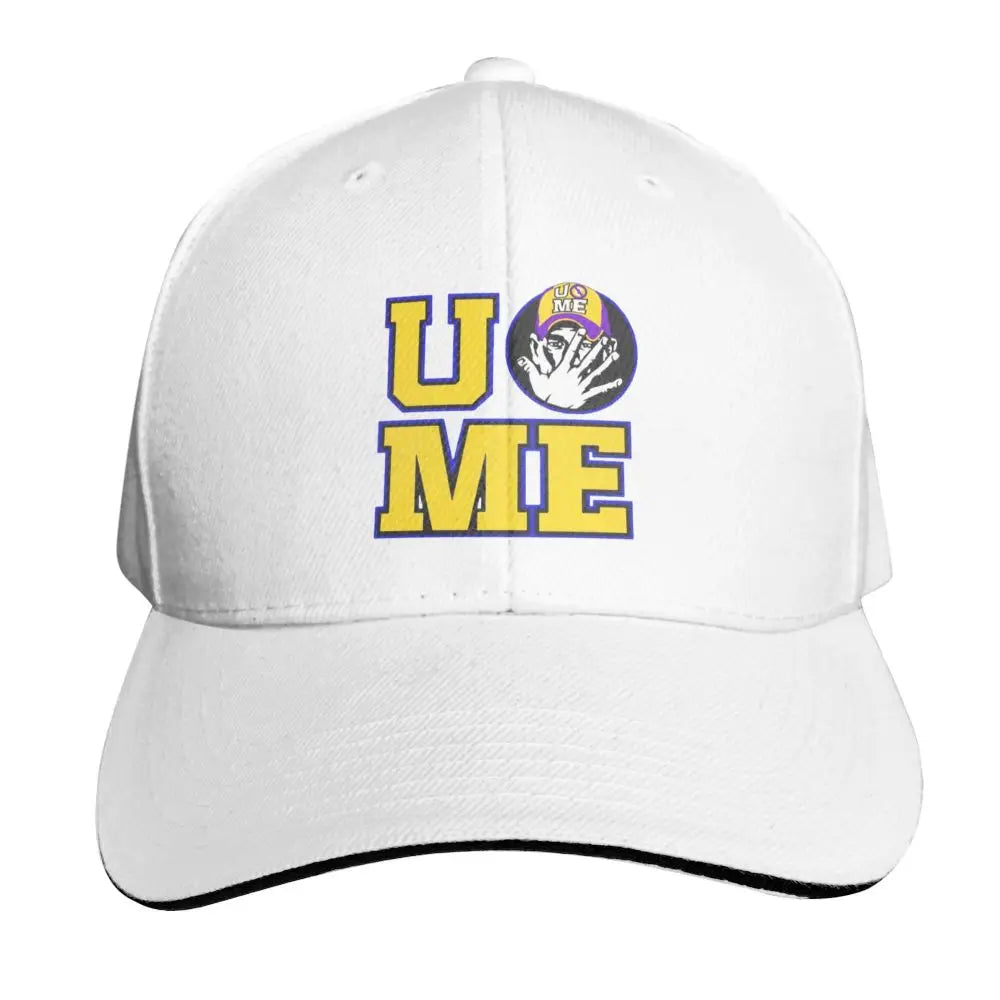 Yellow Wrestling Cena John White Custom Baseball Caps For Mens Unisex Male Beach Sunscreen Hat Snapback Cap