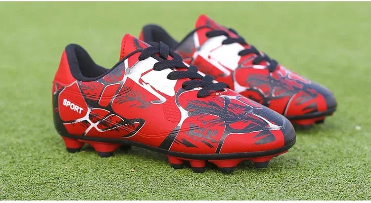 Children Soccer Shoes Sports Society Field Boy Football Shoes Futsal Fast Indoor Sneakers Original Ankle Cleats Football Boots