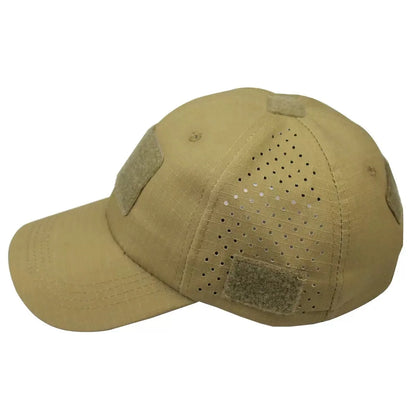 1pcs New Men Camouflage Baseball Cap Breathable Sunscreen Hat Outdoor Sports Hunting Hiking Camping Beach Fishing Sun Hat