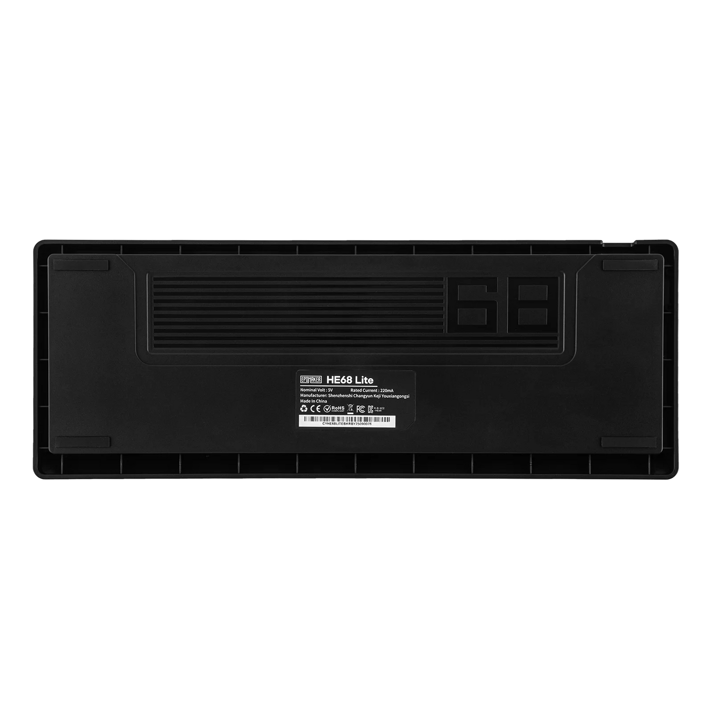 EPOMAKER HE68 Lite 65% ANSI US Layout Tray-Mounted Wired Hall Effect Magnetic Mechanical Keyboard DKS SOCD RGB Backlight