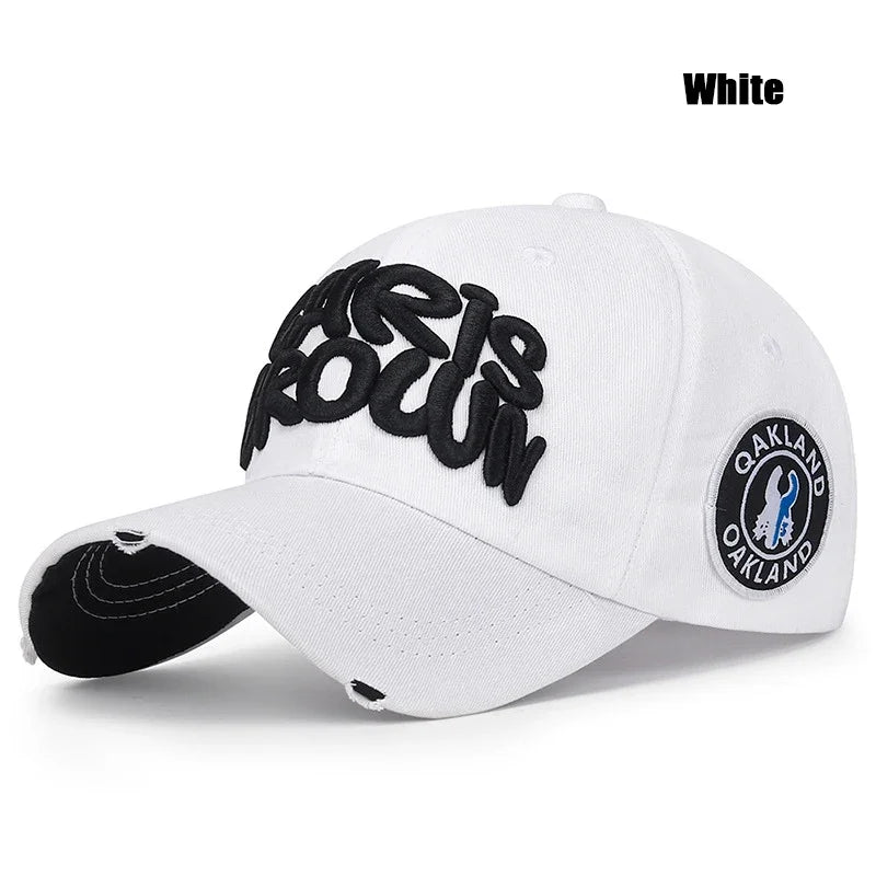 New Fashion Outdoor Sport Baseball Cap Unisex Men and Women Universal Letter Embroidery Adjustable Snapback Hat