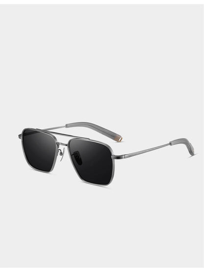 CAPONI Polarized Men Sunglasses Seiko Pure Titanium Photochromic Outdoor Driving Shades UV400 Original Brand Sun Glasses BS50004