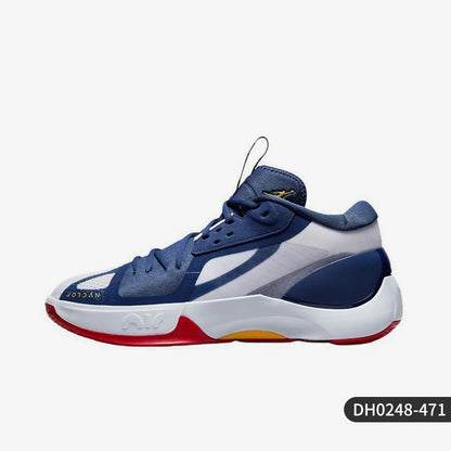 Sapatilhas de basquetebol Nike Jordan genuínas para homem, confortáveis, com amortecimento de impacto, cano médio e design prático DH0248-130