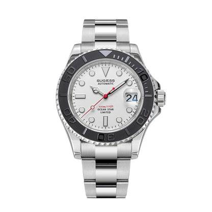 Sugess New Diving Men's Watch Automatic Mechanical Wristwatches 10Bar NH35A Movement Sapphire Luminous Ceramic Bezel S450-2 2025