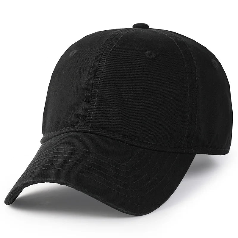 Casquette de baseball pour homme et femme, taille XXL, 100 % coton, grande casquette de baseball pour têtes larges 56-63 cm (23,5"-25,5"), casquette « dad cap » unie et ajustable