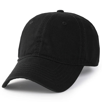 Casquette de baseball pour homme et femme, taille XXL, 100 % coton, grande casquette de baseball pour têtes larges 56-63 cm (23,5"-25,5"), casquette « dad cap » unie et ajustable