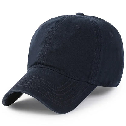 New Solid Color Big Size 63cm Soft Cotton Baseball Caps Men Classic Plus Snapback Cap Ladies High Quality Golf Sun Hat  59-62cm