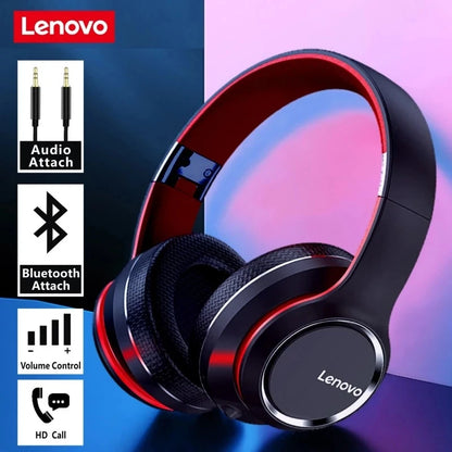 Cuffie Over-Ear Bluetooth Wireless Lenovo HD200 – Headset Gaming Stereo HiFi con Cancellazione del Rumore e Microfono