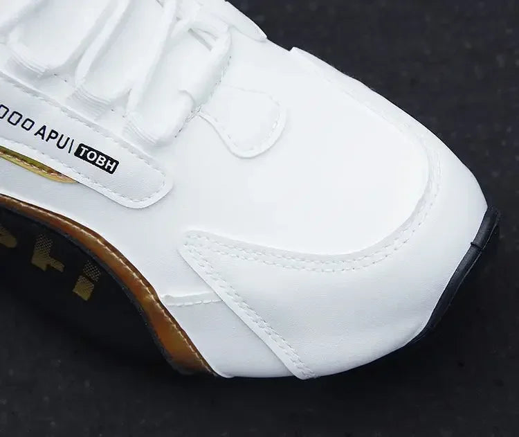 Miesten PU-nahkaiset vedenpitävät lenkkarit, rennot urheilukengät, kevyet, hengittävät, tasapohjaiset, luistamattomat tenniskengät, Zapatillas Hombre