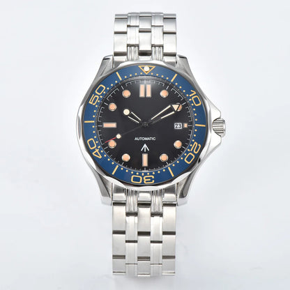 Men's Automatic Mechanical Watch 41mm Stainless Steel Waterproof Case Ceramic Bezel Men's Fashion Business Watch