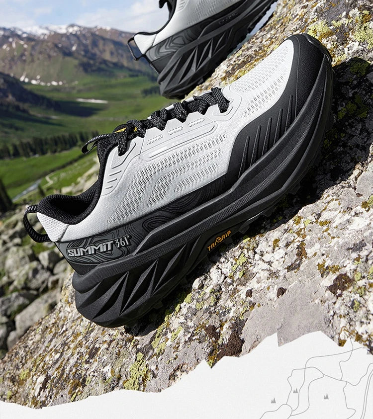 361 Degrees Yushan 3.0 Herren-Laufschuhe, Wandern, Dämpfung, flexibel, atmungsaktiv, rutschfest, Outdoor-Jogging, Herren-Sneaker 672532214