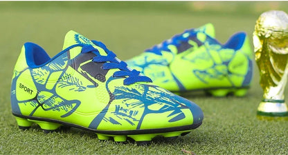 Children Soccer Shoes Sports Society Field Boy Football Shoes Futsal Fast Indoor Sneakers Original Ankle Cleats Football Boots