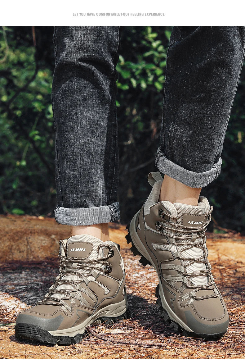2025 New Hiking Shoes Unisex Outdoor Hiking Sports Shoes Camping Boots Ladies Waterproof Walking Shoes Non-slip Hiking Shoes