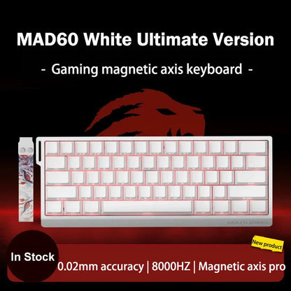 MADLIONS MAD 60/68HE Gaming Magnetic Switch Keyboard, Wired Mechanical Gaming Keyboard with 8K Polling Rate, Rapid Trigger, Hot Swappable RGB 61/68 Keys