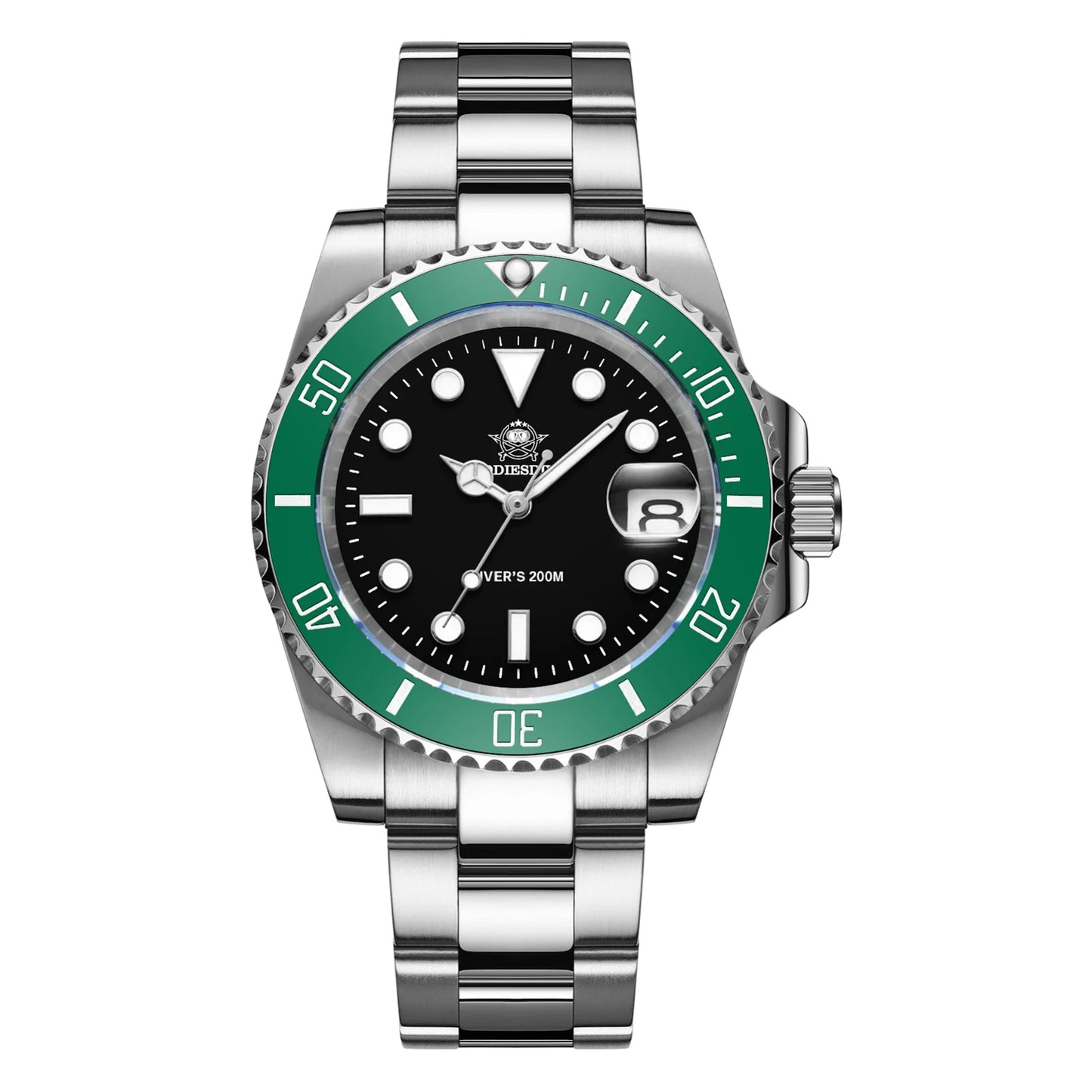 ADDIESDIVE Luxury Men's Watch Ceramic bezel BGW9 Super Bright Luminous Leisure Quartz Watch 200m Waterproof Outdoor Sports Watch