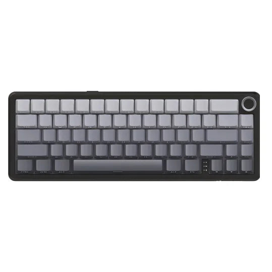 Attack Shark X66 Gasket Wireless Mechanical Gaming Keyboard with Volume Knob RGB Backlit Side Printed PBT Keycaps