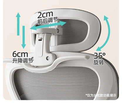 Racing Style Gaming Chair Adjustable Relaxing Chair Recliner 3D Waist Support Mesh Backrest Thick Padding Desk Chair