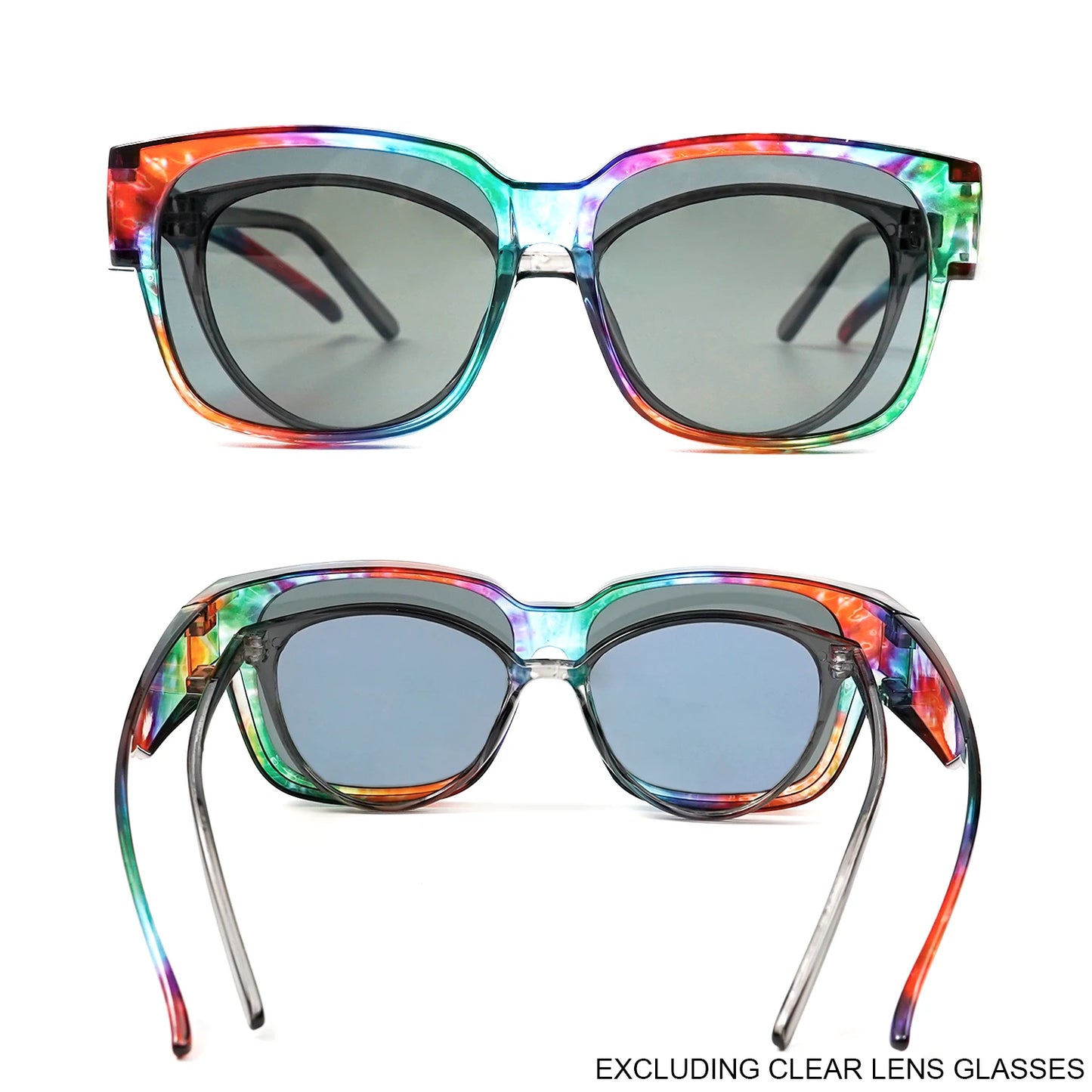 Oversized Square Fashionable Unisex Sunglasses for Casual Wear, Perfect for Photoshoots, Ideal Gift