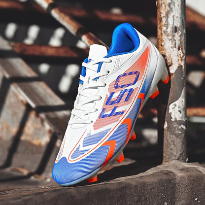 Chaussures de football pour adultes, modèle AG FG, empeigne respirante à séchage rapide, crampons offrant une excellente adhérence, idéales pour les matchs compétitifs et les entraînements d’équipe.